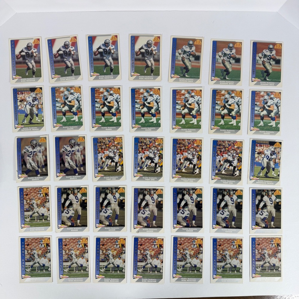 155ct 1991 Pacific Oroweat Seattle Seahawks Football Card Lot